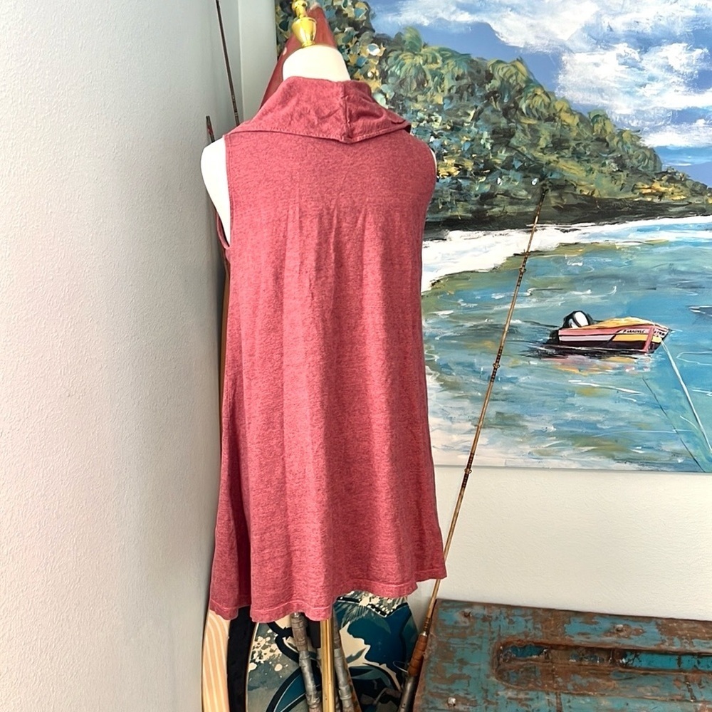 ⭐️Neon Buddha,Canada,Mauve Cowl Neck Sleeveless Casual Tunic Lagenlook,Size S - Picture 3 of 10